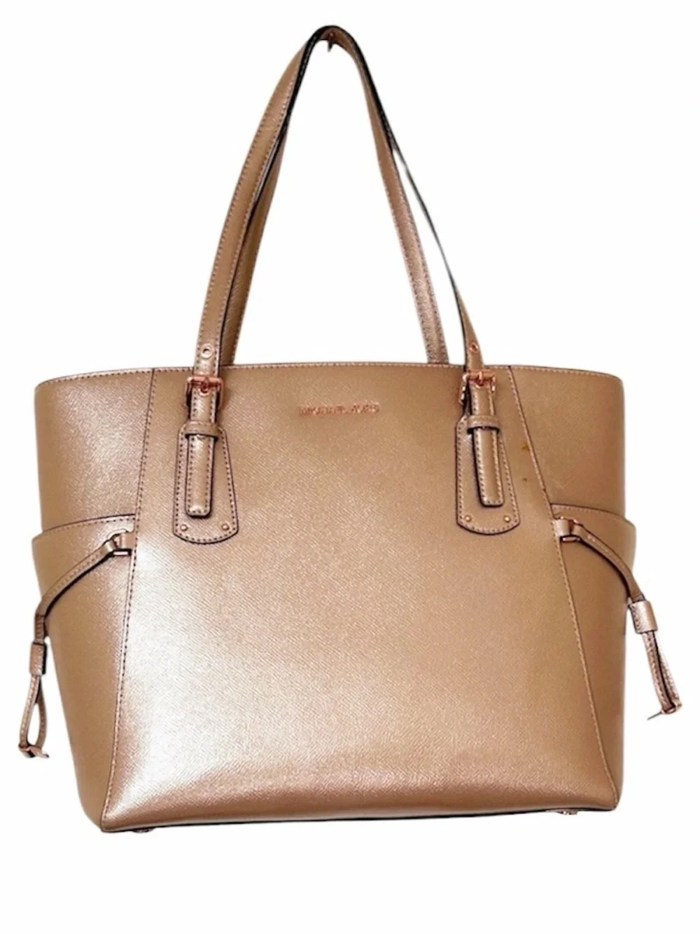 Michael Kors Voyager East West Crossgrain Leather Tote - Picture 3 of 14